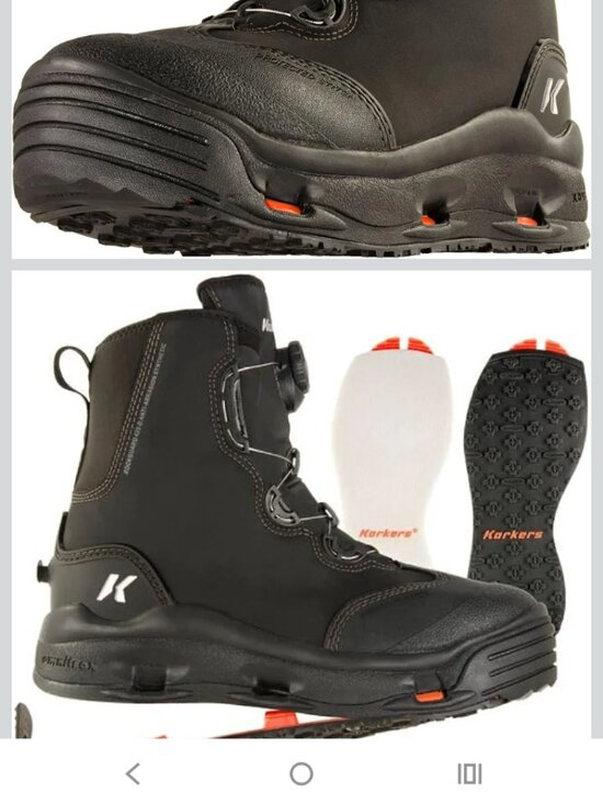 Korkers Devil\'s Canyon Wading Boots - Athletic and Glove-like Fit Mens Size 9 main image 5